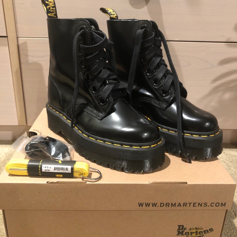Doc Martens Molly Women’s Leather Platform Boots